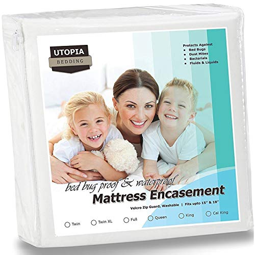 Utopia Bedding Zippered Mattress Encasement - Bed Bug Proof, Dust Mite –  Pest Control Everything