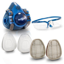 Load image into Gallery viewer, Breath Buddy Half-Face Respirator Plus Safety Goggles