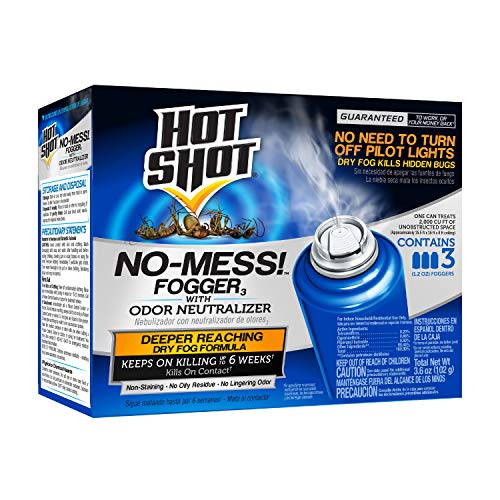 Hot Shot No-Mess! Fogger With Odor Neutralizer (1.2 oz, 3 Pack)