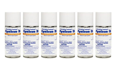 Pyrethrum TR 2 oz (6 Count) Prescription Treatment Micro Total Release Insecticide Aerosol Fogger Aphids, Fungus Gnats and Whiteflies Killer Bomb Whitefly Mites Pest Control