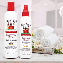 Load image into Gallery viewer, Fairy Tales Rosemary Repel Daily Kid Shampoo (12 oz) &amp; Conditioner (8 oz) Duo for Lice Prevention