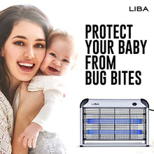Load image into Gallery viewer, LiBa Bug Zapper &amp; Electric Indoor Insect Killer (2 Replacement Bulbs Incl.)