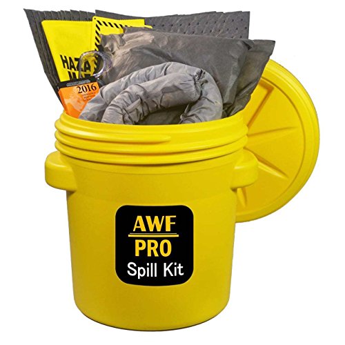 20 Gallon Universal Spill Kit, Pro Grade, 50 PC: Overpack Drum, 35 Heavy Duty Pads 15