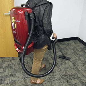 Atrix - VACBP36V Backpack Cordless Vacuum HEPA Filter Battery Powered Cordless Backpack Vac (Red)