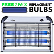 Load image into Gallery viewer, LiBa Bug Zapper &amp; Electric Indoor Insect Killer (2 Replacement Bulbs Incl.)