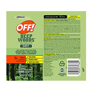 OFF! Deep Woods Insect Repellent VIII Dry (4 oz. Bottle, 2 Count)