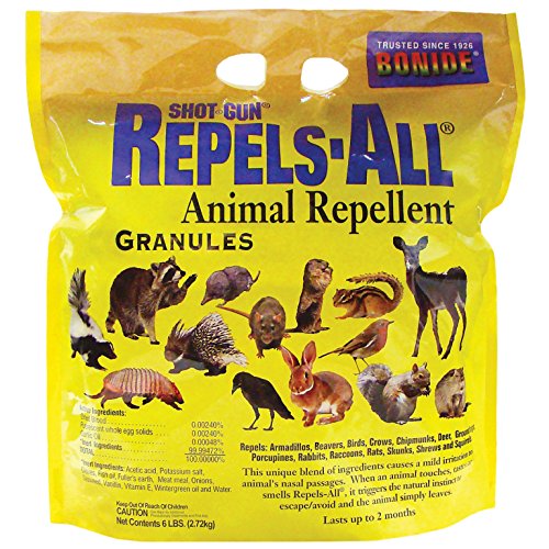 Bonide Chemical Number 6 Repels All Granules, Wildlife Repellent (6 Pounds)