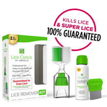 Load image into Gallery viewer, Lice Treatment Kit by Lice Clinics-Guaranteed to Cure Lice, Even Super Lice-Safe, Non-Toxic, Pesticide-Free (Complete Head Lice Treatment &amp; Lice Removal Kit with Lice Shampoo, Metal Lice Comb &amp; More)