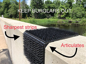 Critter Pricker Raccoon Deterrent (10 connectable Spikes Strips)