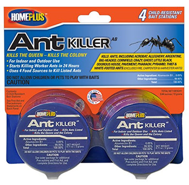 PIC Homeplus Ant Killer Metal Bait Stations, Child Resistant (4 Count)