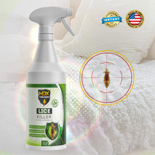 Load image into Gallery viewer, MDXConcepts Natural Lice Spray for Home, Bedding, Belongings, and More - Safe Organic, Natural, and Non Toxic Ingredients - Works Fast to Kill &amp; Repel Lice from Your Environment (16 oz)